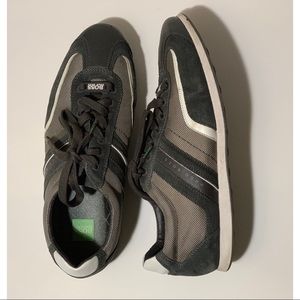 Hugo Boss Steven Suede Dark Grey Sneakers